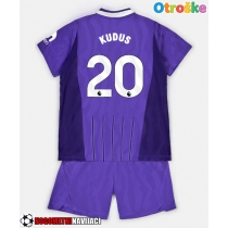 Otroške Nogometnih dresov Tottenham Hotspur Mohammed Kudus #20 Tretji 2026-27 Kratki rokavi (+ hlače)